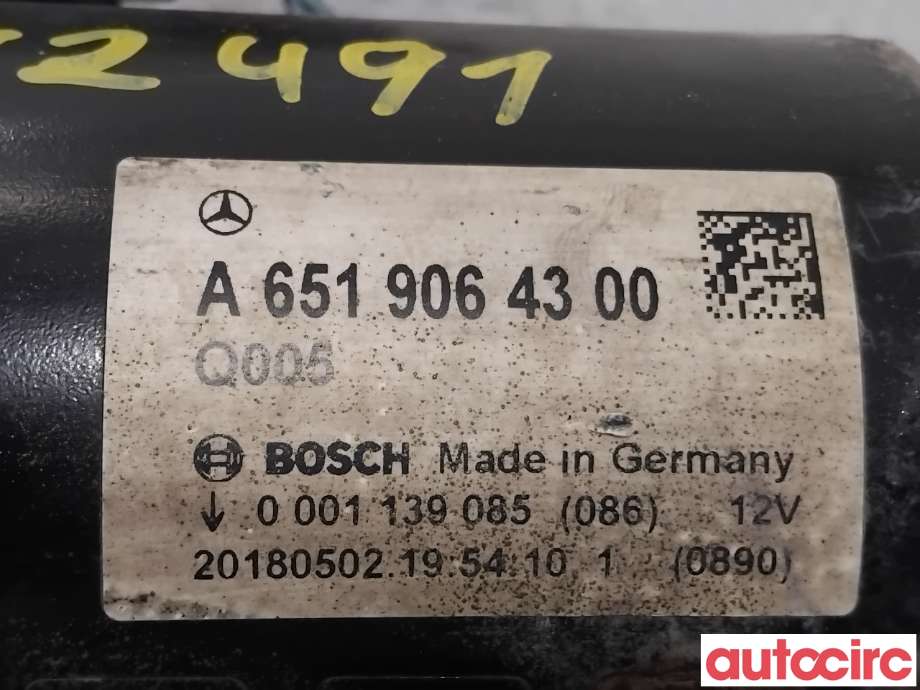 Starter diesel til Mercedes Vito 2014-->> (W447) (W447) (MERCEDES|A6519064300|0001139085)