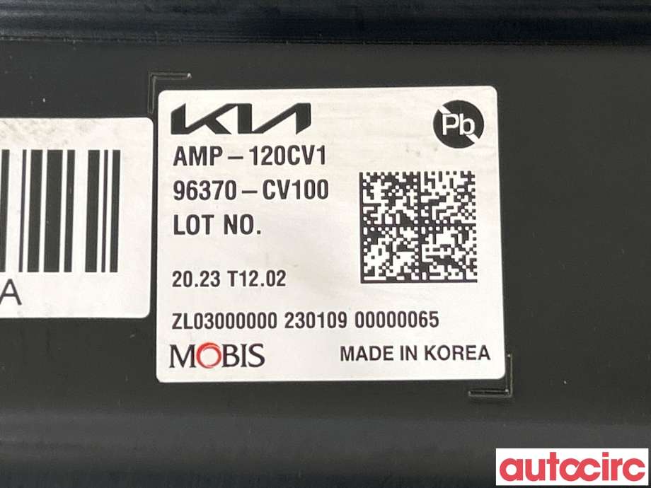 Bilstereo forsterker til Kia EV6 2021-->> (KIA|96370CV100|)