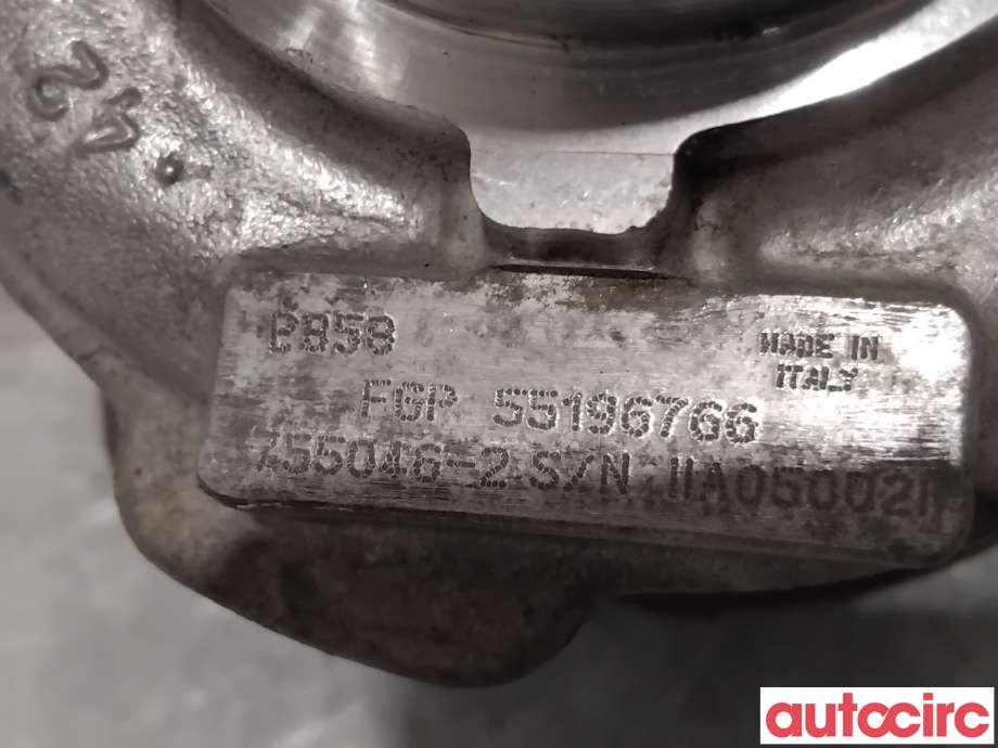Turbo til Opel Vectra C 2005-2008 (Type II) (OPEL|93169106|755016-2|55196766)