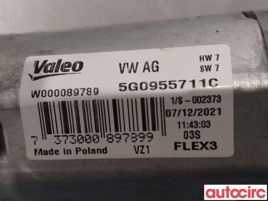 Viskermotor bakrute til VW T-Roc 2017-->> (VOLKSWAGEN|5G0955711C|W000089789|5G0955711D)