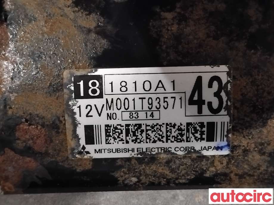 Starter diesel til Mitsubishi Outlander 2007-2010 (Type II, Fase 1) (MITSUBISHI|1810A143|M001T93571)