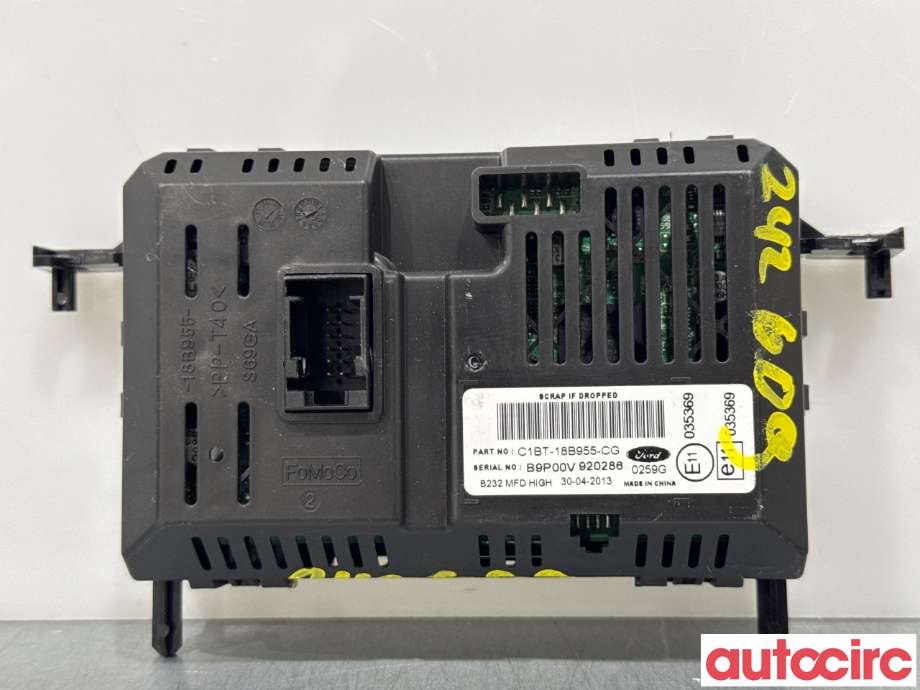 Multimedia display (MCU - Media Controller Unit) til Ford Fiesta 2013-2017 (Type VI, Fase 2)  (FORD|1847935||C1BT-18B955-CG)