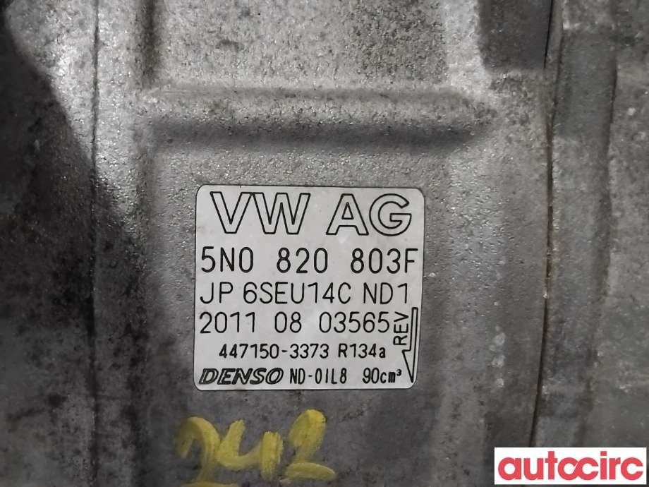 Aircondition kompressor til VW Tiguan 2011-2016 (Type I, Fase 2) (VOLKSWAGEN|5K0820803X|447150-3373|1K0820808F)