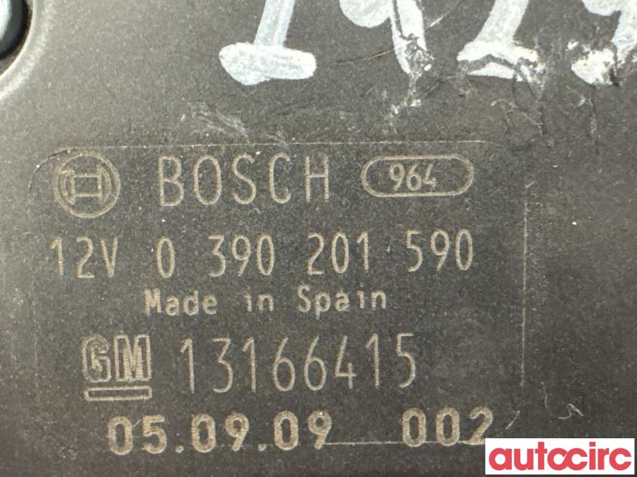 Viskermotor bakrute til Opel Vectra C 2005-2008 (Type II)  (OPEL|93178052|0390201590|31366415)