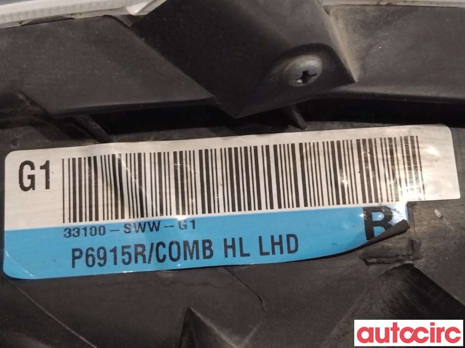 Frontlykt høyre xenon til Honda CR-V 2007-2012 (Type III) (HONDA|33101SWWG11|33119-SWA-003)