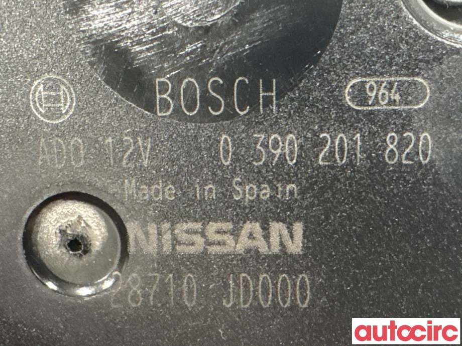 Viskermotor bakrute til Nissan Qashqai 2007-2010 (Type I, Fase 1)  (NISSAN|28710JD000|0390201820)