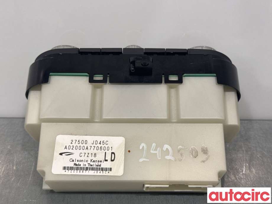 Varmeapparat betjening til Nissan Qashqai 2007-2010 (Type I, Fase 1) (NISSAN|27500JD45C|)