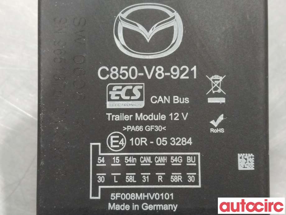 Styreenhet hengerfeste til Mazda CX-5 2012-2017 (Type I)  (MAZDA|NO NR||C850-V8-921)