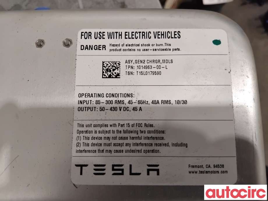 Batterilader (OBC - On Board Charger) til Tesla Model S 2016-2021 (Fase 2)  (TESLA|1014963-00-L|)