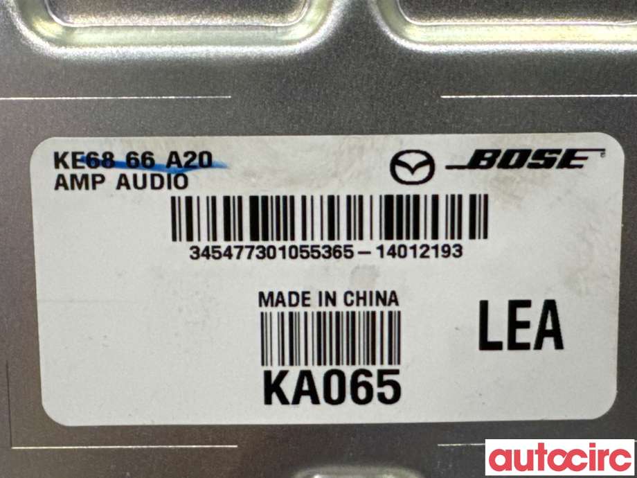 Bilstereo forsterker til Mazda CX-5 2012-2017 (Type I)  (MAZDA|KE68-66-A20|KA065|KE6866A20)