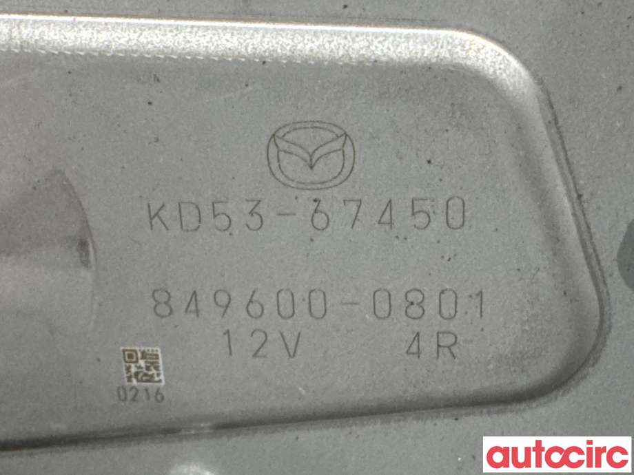 Viskermotor bakrute til Mazda CX-5 2012-2017 (Type I)  (MAZDA|KD53-67-450|849600-0801|KD53-67450)