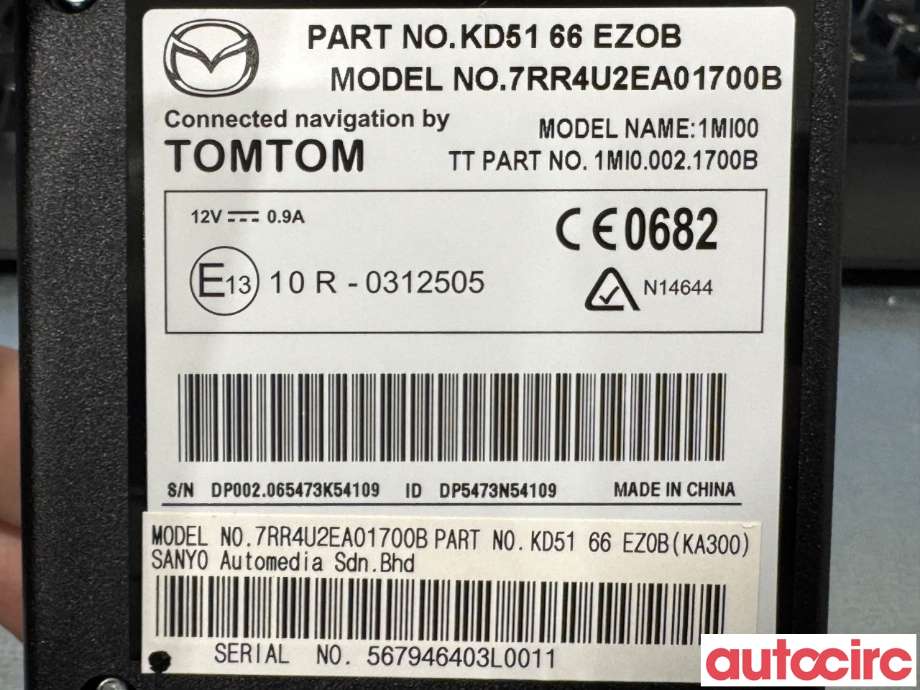 Styreenhet diverse til Mazda CX-5 2012-2017 (Type I) (MAZDA|KD51-66-EZ0E|1MI00|KD5166EZ0B)