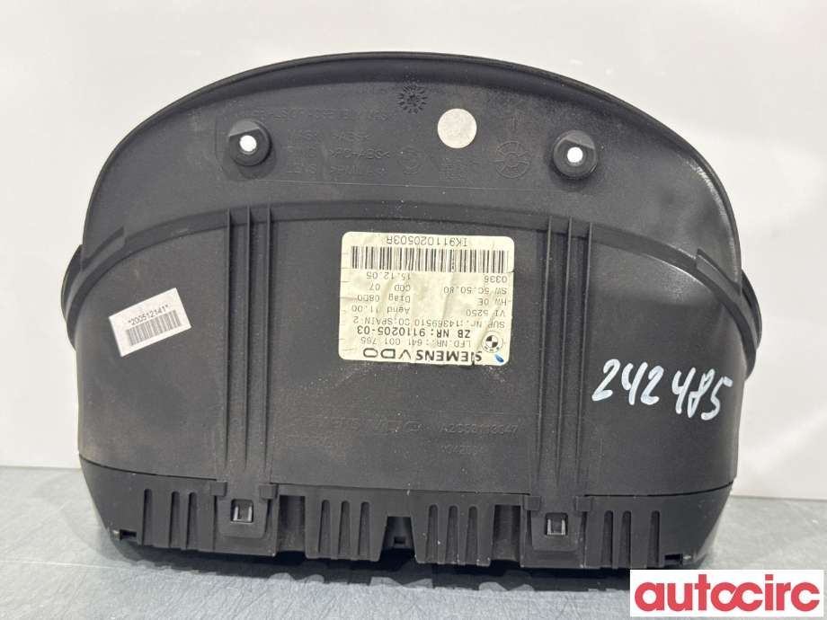 Instrumentpanel til BMW 3-Serie 2005-2011 (E90/E91/E92/E93) (E90/E91/E92/E93) (BMW|62109316127|9110205-03|641001765)