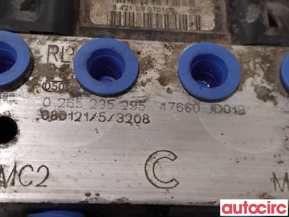ABS sentral til Nissan Qashqai 2007-2010 (Type I, Fase 1) (NISSAN|47660JD76B|0265235295|47660JD77B)
