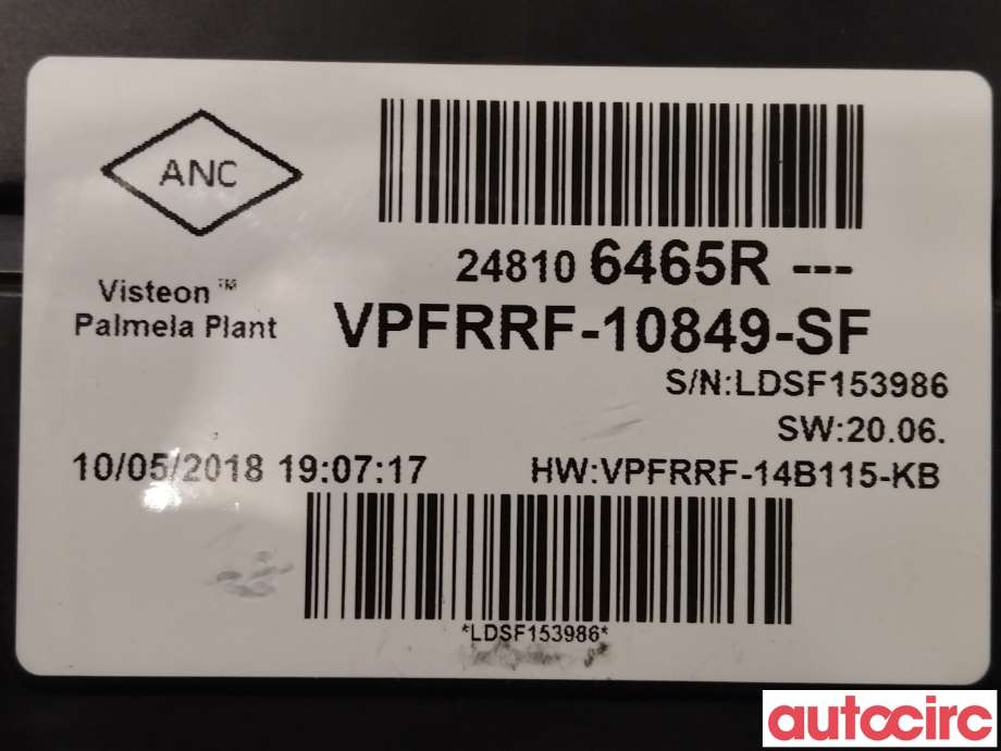 Instrumentpanel til Nissan NV300 2016-->>  (NISSAN|2481001Q4F|248106465R)