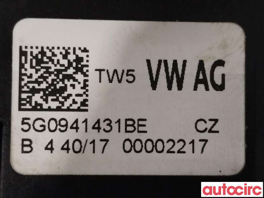 Bryter lys til VW e-Golf 2017-2020 (Fase 2)  (VOLKSWAGEN|5G0941431BE)