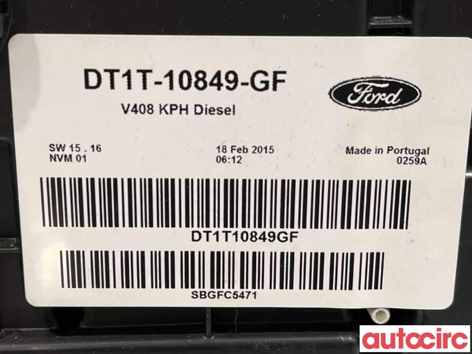 Instrumentpanel til Ford Transit Connect 2013-2018 Type II, Fase 1  (FORD|2550351||DT1T-10849-GF)