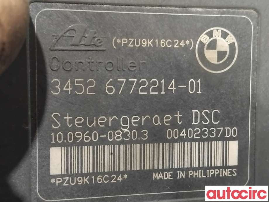 ABS sentral til BMW 3-Serie 2005-2011 (E90/E91/E92/E93) (E90/E91/E92/E93) (BMW|34512460450|100399-33214|34526772214)