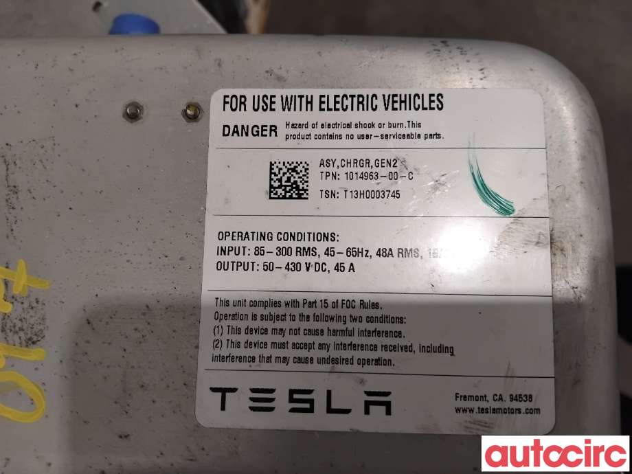 Batterilader (OBC - On Board Charger) til Tesla Model S 2013-2016 (Fase 1) (TESLA|1014963-00-C|)