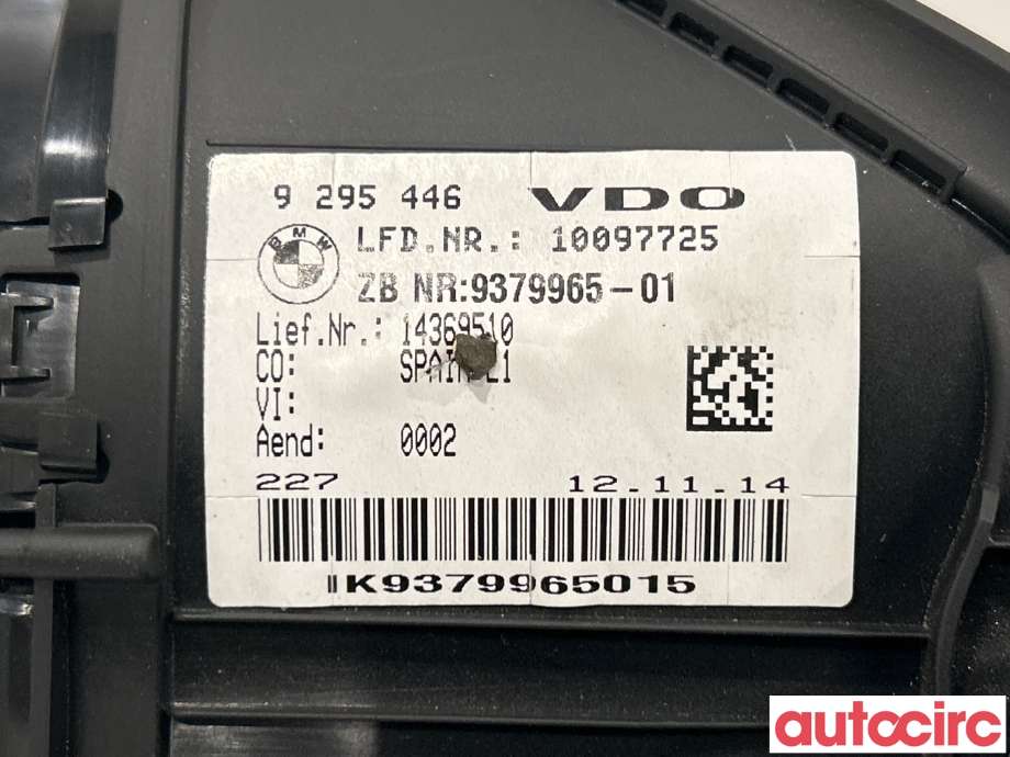 Instrumentpanel til BMW 2-Serie 2014-2021 (F22/F23) (F22/F23) (BMW|62105A03E63|9295446)