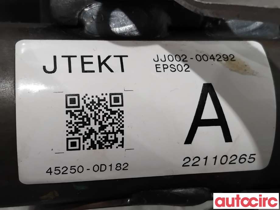 Rattaksel elektrisk servo til Toyota Yaris 2012-2014 (Type III, Fase 1) (TOYOTA|4520A0D050|JJ002-004292|45250-0D182)