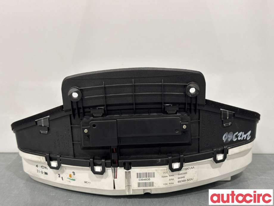 Instrumentpanel til Volvo V70 2007-2013 (Type III, Fase 1)  (VOLVO|36002600|69399-320U)