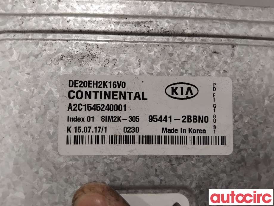 Styreenhet girkasse til Kia Niro 2016-2021  (KIA|954412BBN0|A2C1545240001|95441-2BBN0)