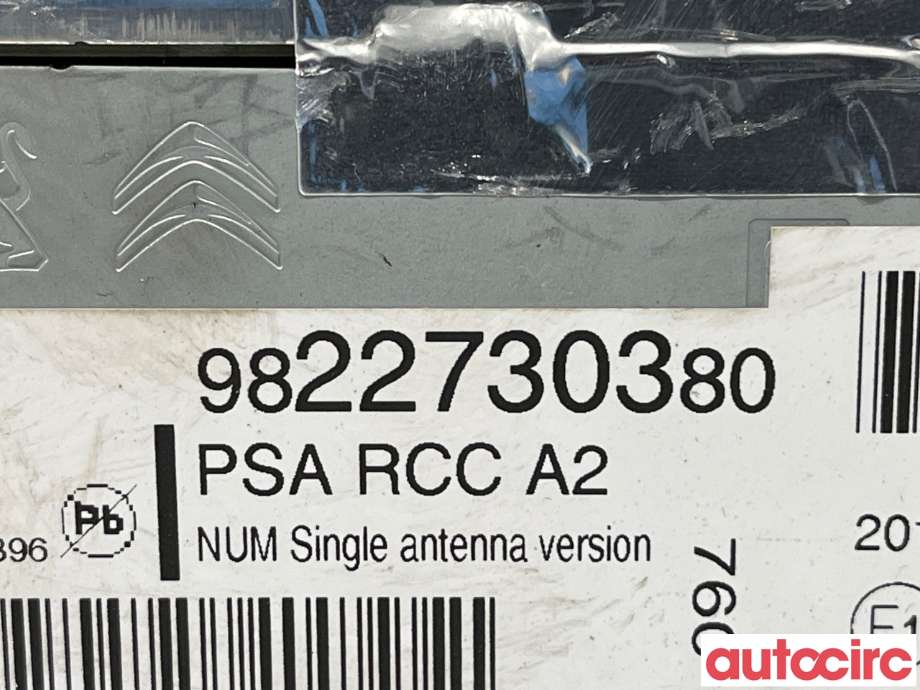 Bilstereo til Peugeot Expert 2016-->> (Type III)  (PEUGEOT|1623807380|9822730380)