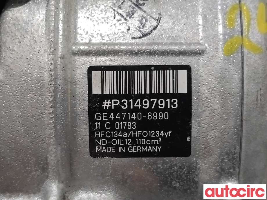 Aircondition kompressor til Volvo XC90 2015-2025 (Type II) (VOLVO|36011528|447140-6990|31497913)
