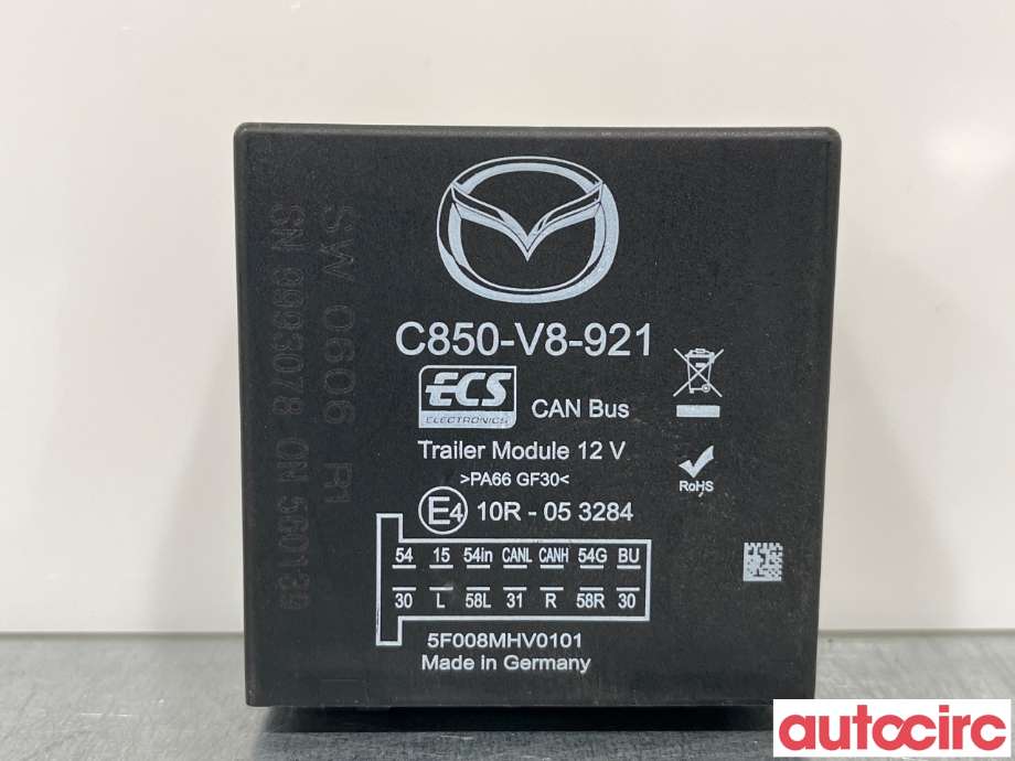 Styreenhet hengerfeste til Mazda CX-5 2012-2017 (Type I) (MAZDA|C850-V8-921|C850V8921)