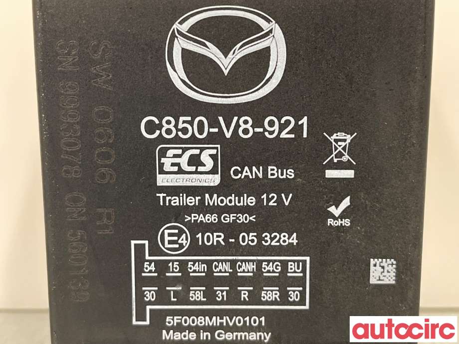 Styreenhet hengerfeste til Mazda CX-5 2012-2017 (Type I) (MAZDA|C850-V8-921|C850V8921)