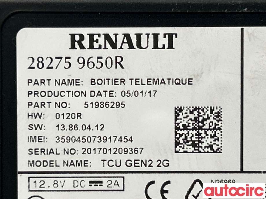 Styreenhet diverse til Renault Zoe 2013-2019 (Fase 1)  (RENAULT|282757104R|282759650R)
