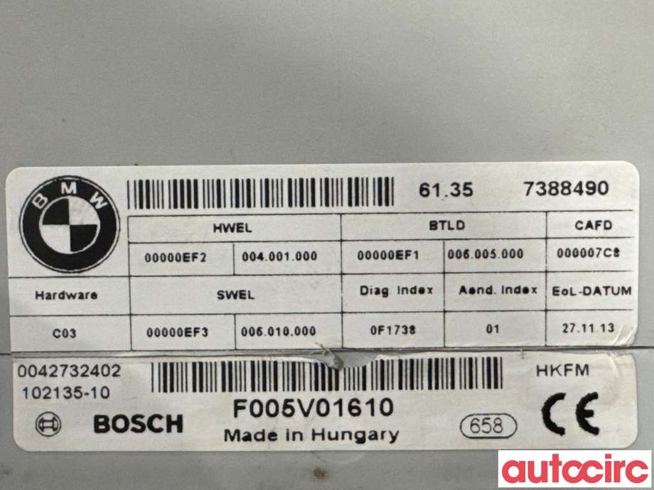 Styreenhet elektrisk bakluke til BMW X5 2013-2018 (F15) (F15) (BMW|61357412610|F005V01610|61357388490)