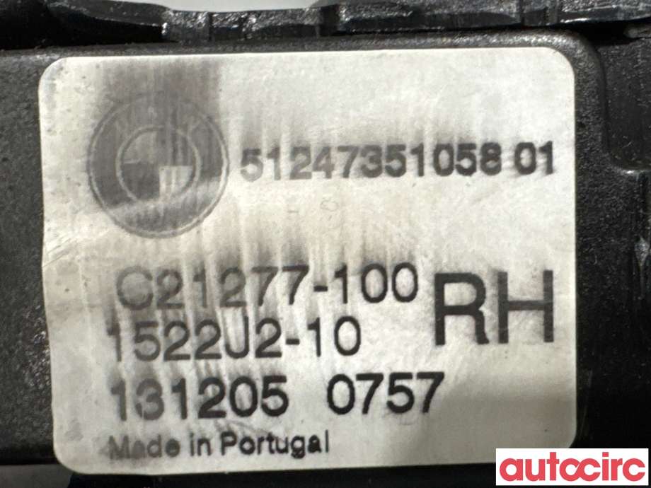 Baklukelås til BMW X5 2013-2018 (F15) (F15) (BMW|51247351058|1522J2-10)