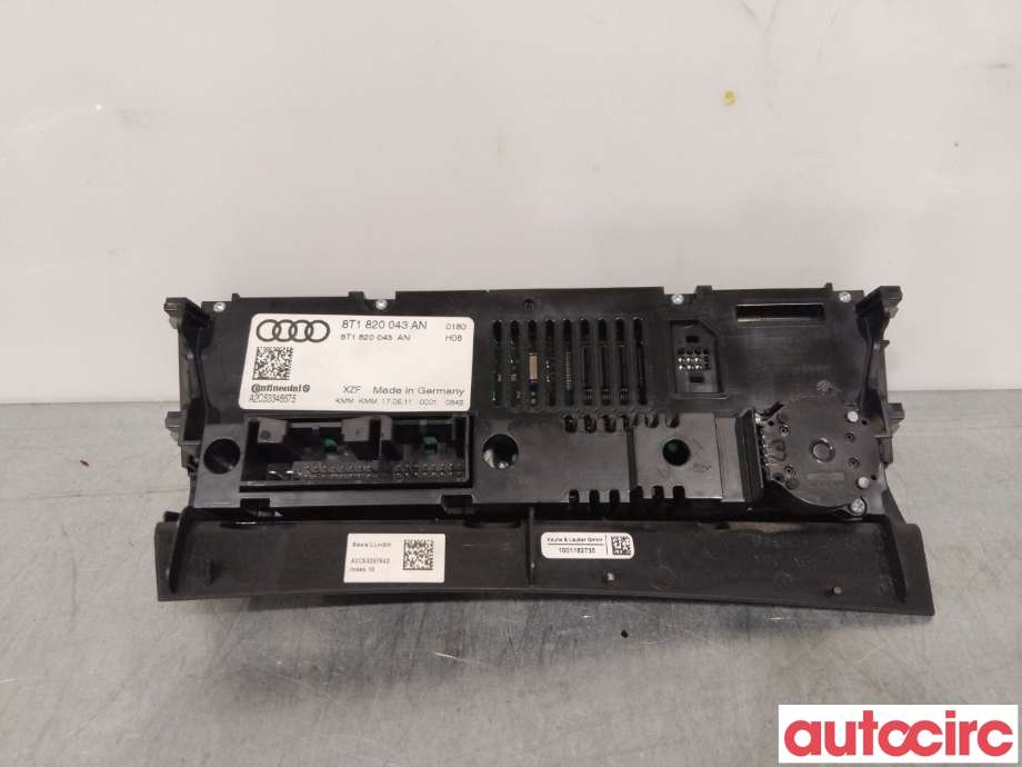 Varmeapparat betjening til Audi A5 2007-2016 (Type I)  (AUDI|8T1820043AH||8T1820043AN)