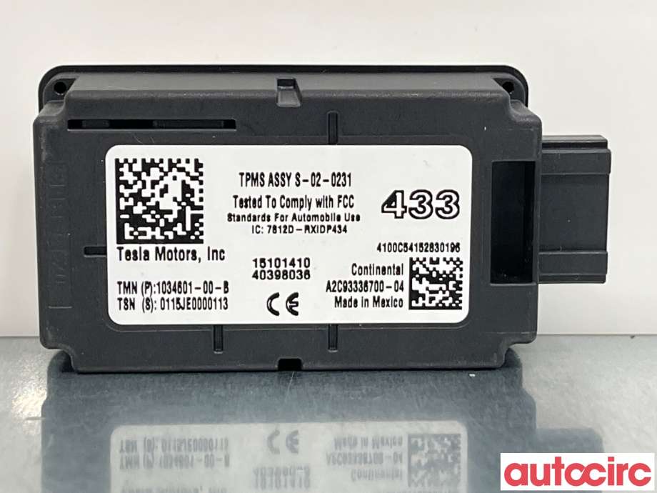 Sensor dekktrykk til Tesla Model S 2016-2021 (Fase 2) (TESLA|1034601-00-B|S020231)