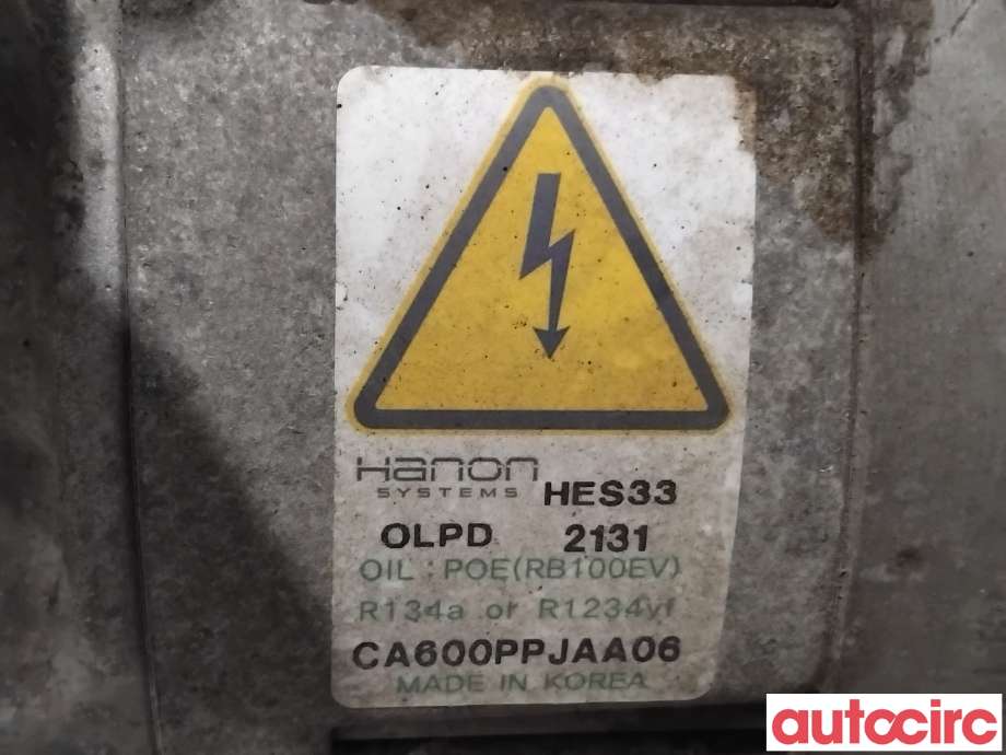 Aircondition kompressor til Hyundai Kona 2017-2021 (Type I, Fase 1) (HYUNDAI|97701K4000|CA600PPJAA06|)