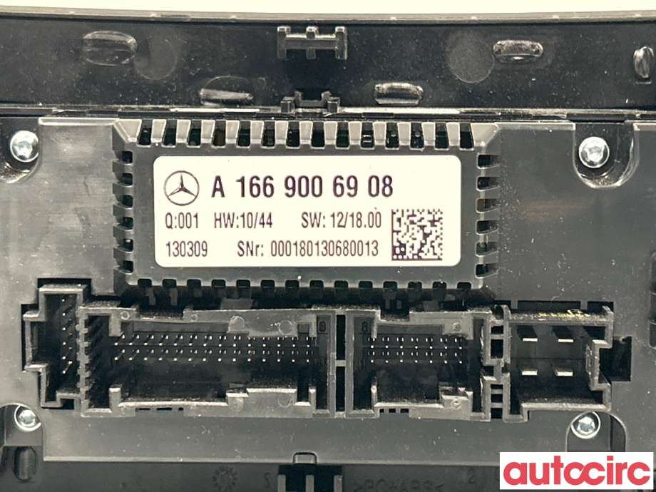 Varmeapparat betjening til Mercedes ML 2011-2015 (Fase 1) (W166) (W166) (MERCEDES|A1669008721|A1669006908)