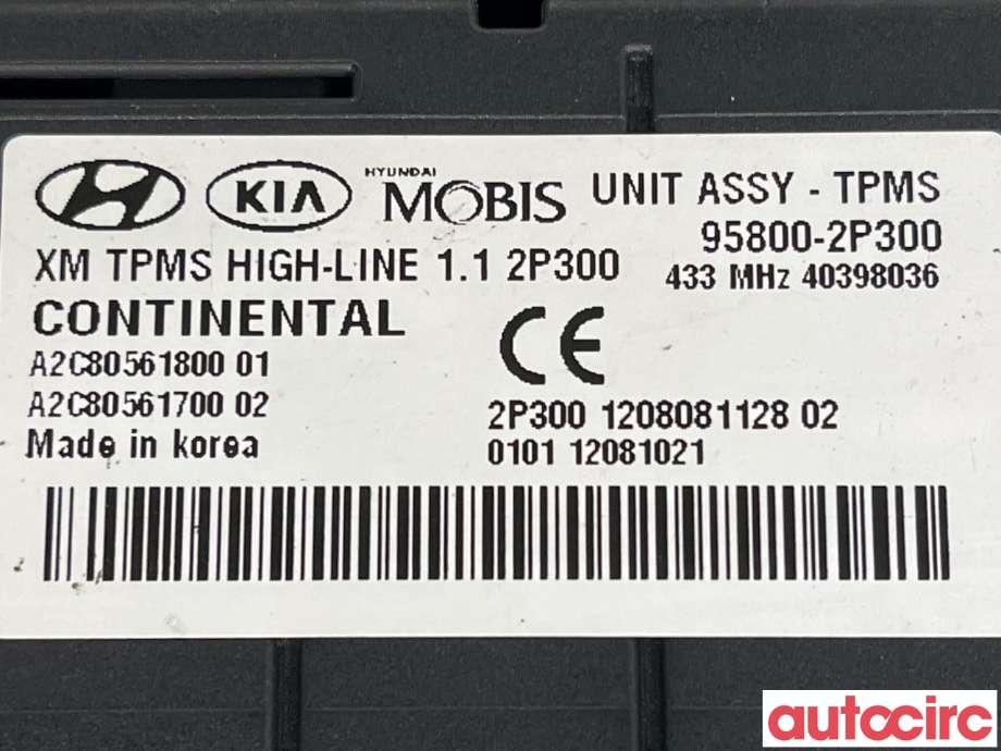 Styreenhet diverse til Kia Sorento 2011-2015 Type II (KIA|958002P300)