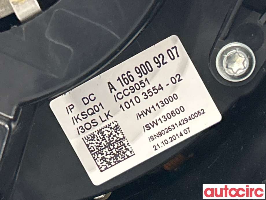Bryter combi til Mercedes ML 2011-2015 (Fase 1) (W166) (W166) (MERCEDES|A166900920764|A1669006906|A1669009207)
