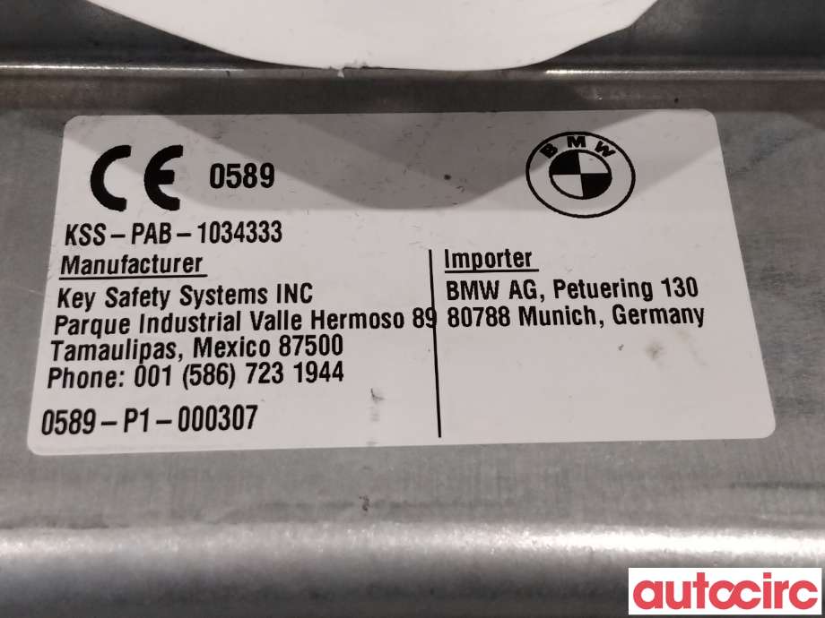 Airbag passasjer til BMW X5 2013-2018 (F15) (F15) (BMW|72129252310|KSS-PAB-1034333|9252310)