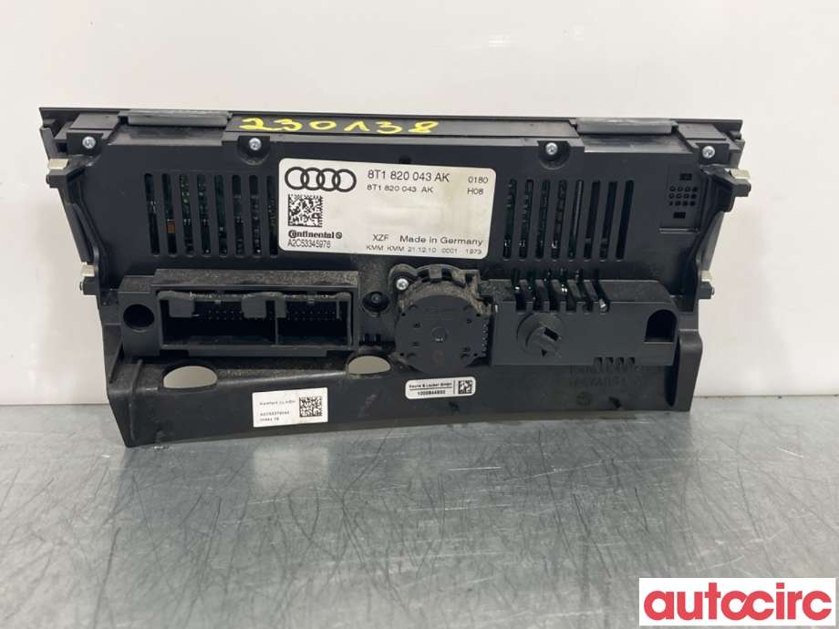 Varmeapparat betjening til Audi A4 2007-2014 (Type IV) (B8) (B8) (AUDI|8T1820043AK|A2C53345976|8K1820021AK)
