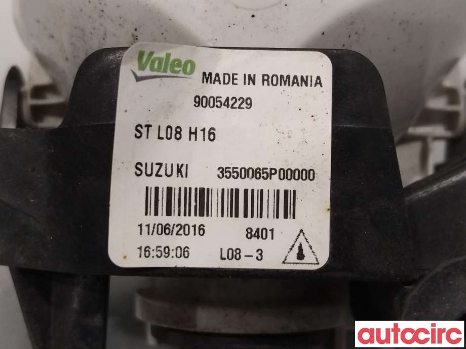 Tåkelykt venstre foran til Suzuki Ignis 2016-->> (Type II)  (SUZUKI|35500-65P00|35500-65P00-000)