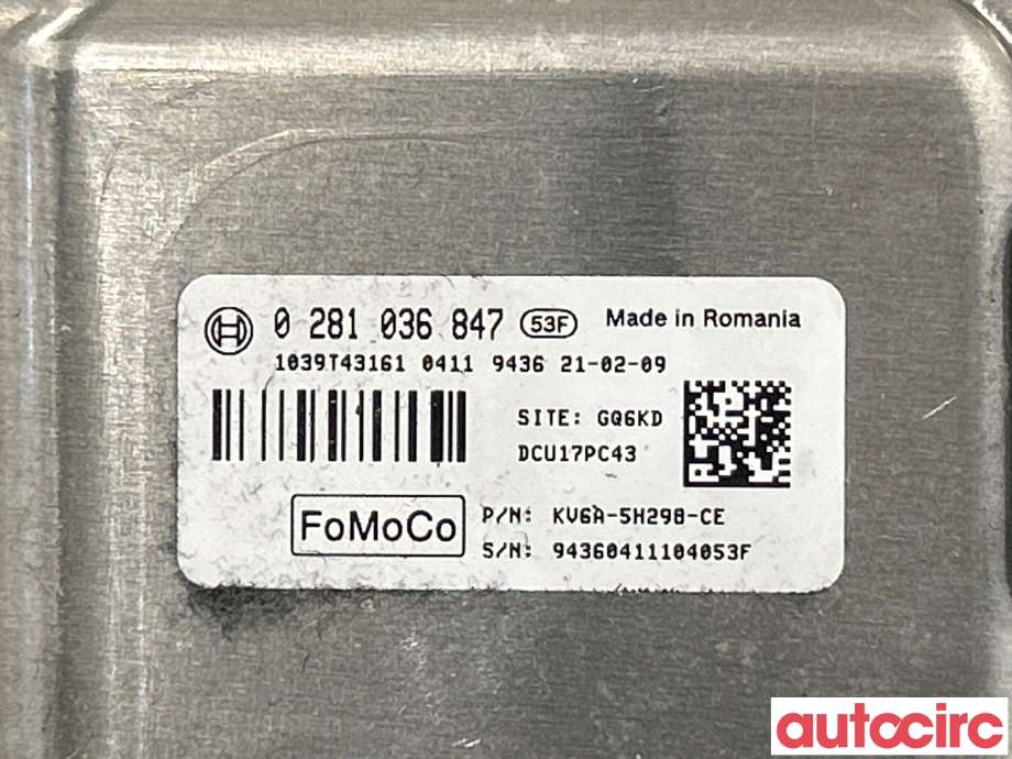 Styreenhet diverse til Ford Transit Custom 2013-2023 (Type I)  (FORD|2598311||KV6A-5H298-CE)