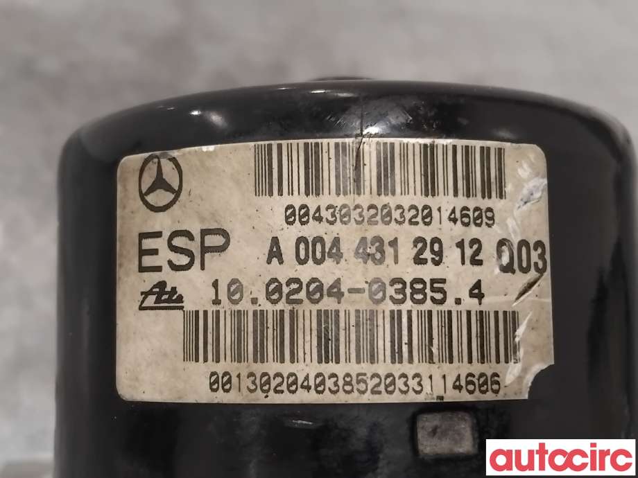 ABS sentral til Mercedes C-Klasse 2000-2004 (Fase 1) (W203) (W203) (MERCEDES|A0044316212|100925-15413|A0044312912)