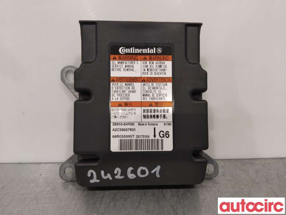 Airbag elektronikk til Suzuki SX4 S-CROSS, 2013-->> (Type II)  (SUZUKI|38910-64R00)