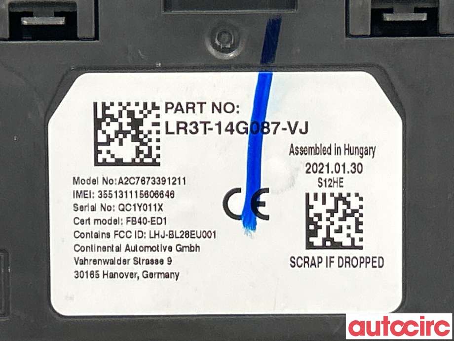 Styreenhet diverse til Ford Transit Custom 2013-2023 (Type I) (FORD|2798024|LR3T-14G087-VJ)
