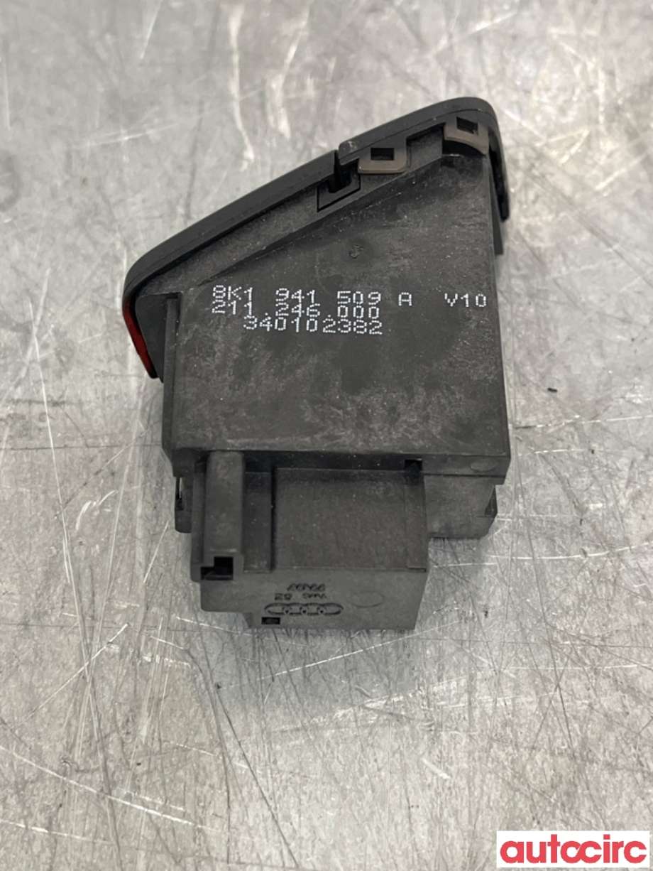 Bryter nødblink til Audi A4 2007-2014 (Type IV) (B8) (B8) (AUDI|8K1941509A||8K1941509F)