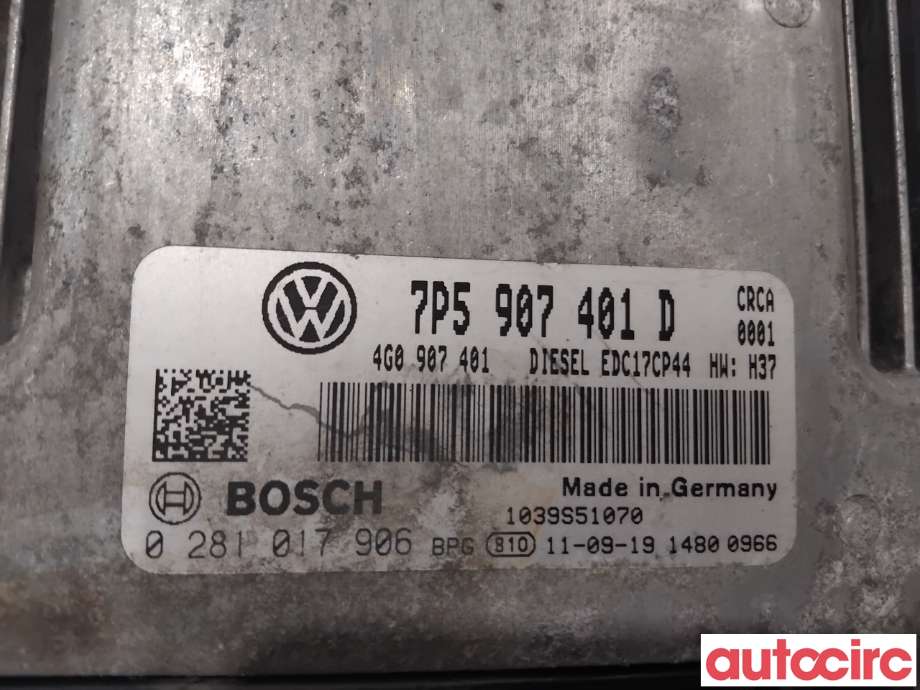 Styreenhet motor til Porsche Cayenne 2010-2017 (92A) (92A) (PORSCHE|95861860511|0281017906|958997401B)