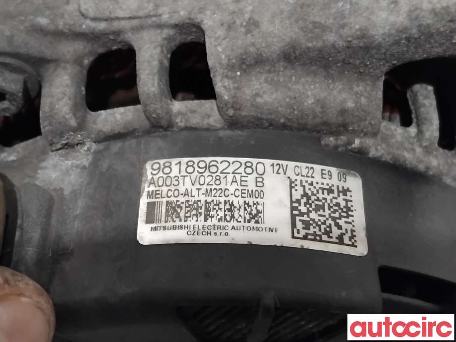 Dynamo til Peugeot Partner 2015-2019 (Type II, Fase 2) (PEUGEOT|9818962280|A003TV0281AE)